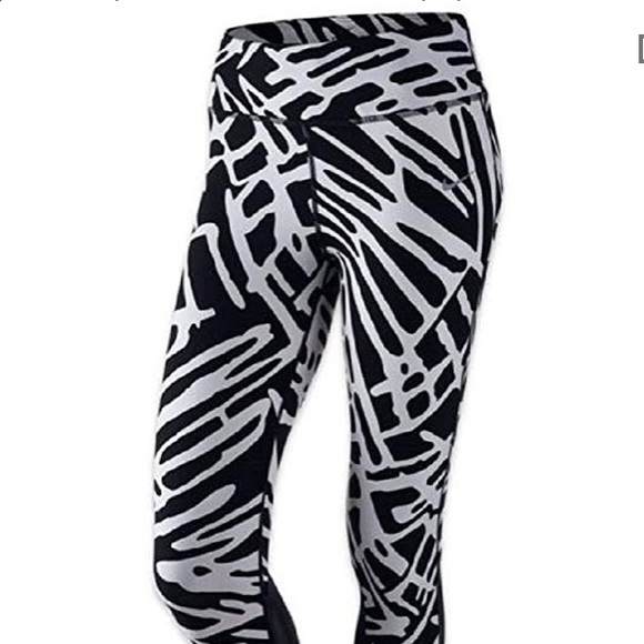 Nike Pants - Nike Dri Fit Black and White Cropped Leggings